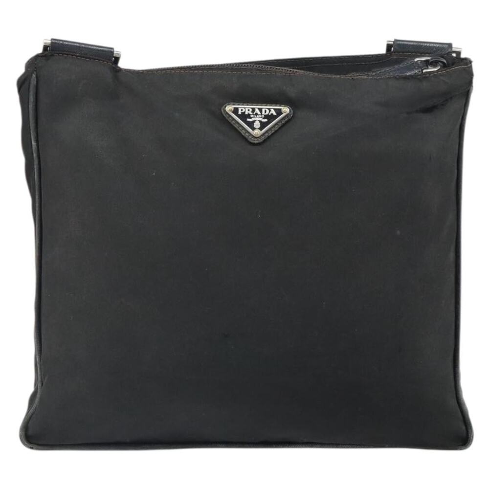 Prada Nylon Shoulder Bag Black
